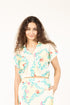 AQUA SCROLL ZIA TOP