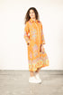 APRICOT FILIGREE ELIZA DRESS