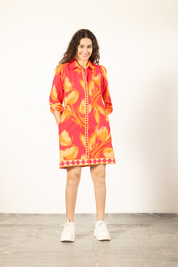 PETAL BLAZE AVA DRESS