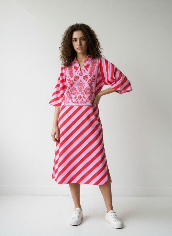 SCARLET SLASH SOPHIE DRESS