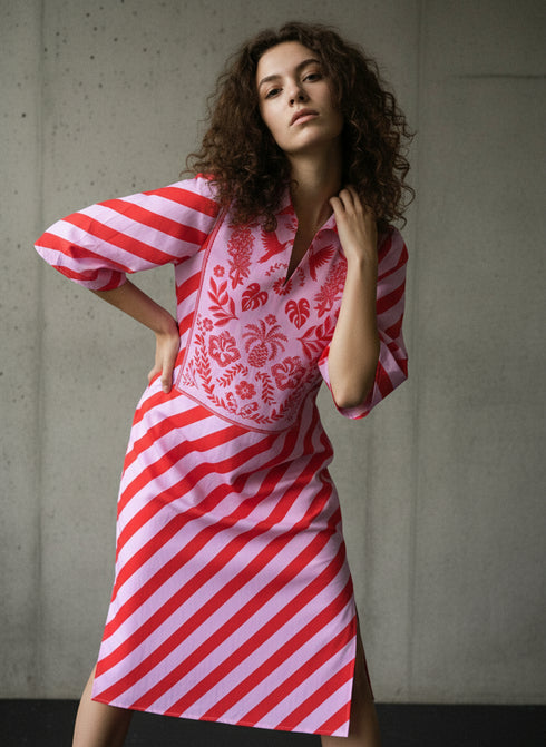 SCARLET SLASH SOPHIE DRESS