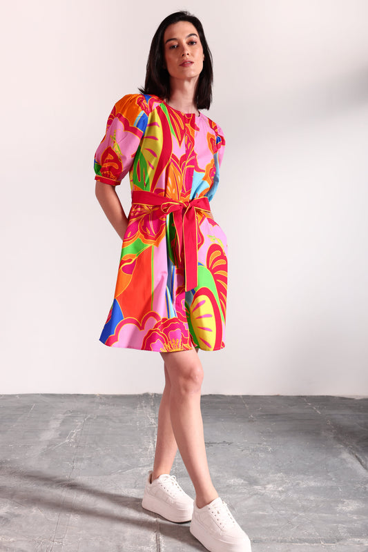 BIG FLORALS SKYLA DRESS