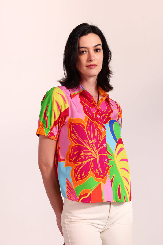 BIG FLORALS NICO TOP