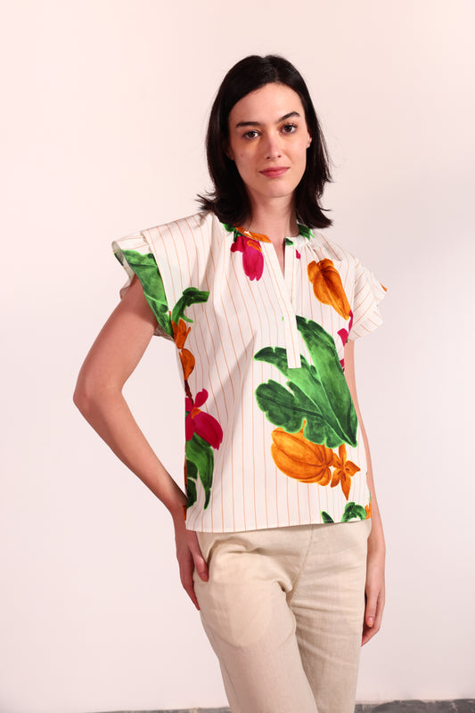 STRIPED BANANAS JOY TOP