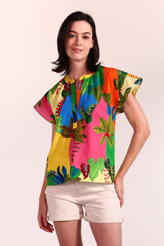 TROPICAL PATCHWORK JOY TOP