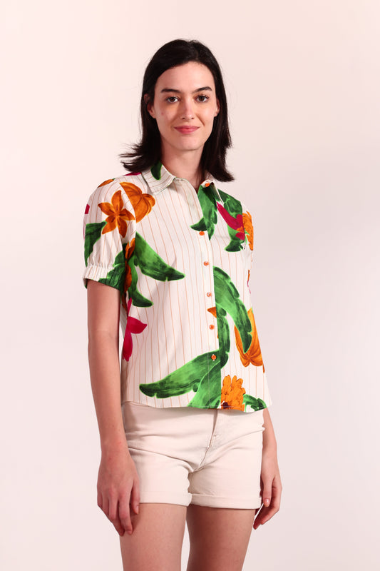 STRIPED BANANAS NICO TOP