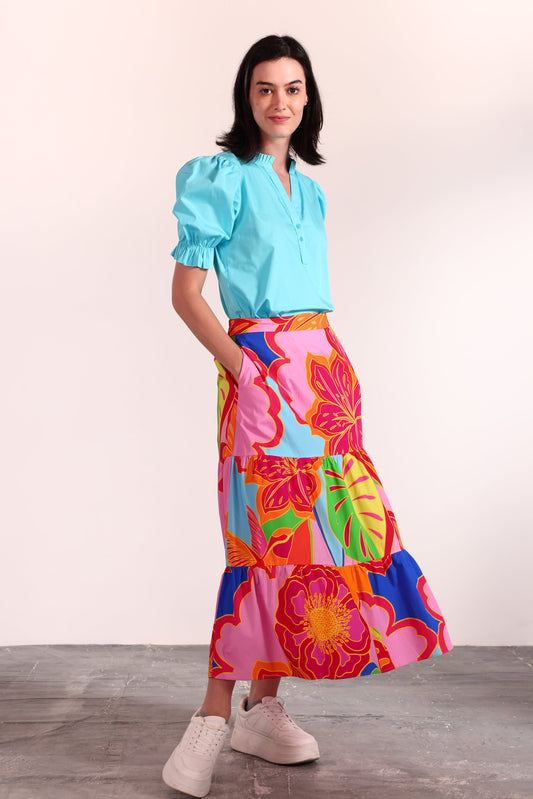BIG FLORALS ADA SKIRT
