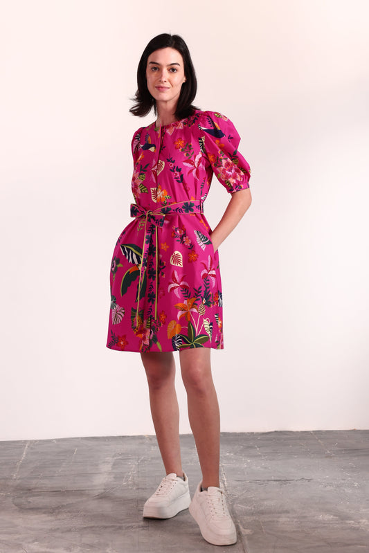 RASPBERRY BLOOM SKYLA DRESS