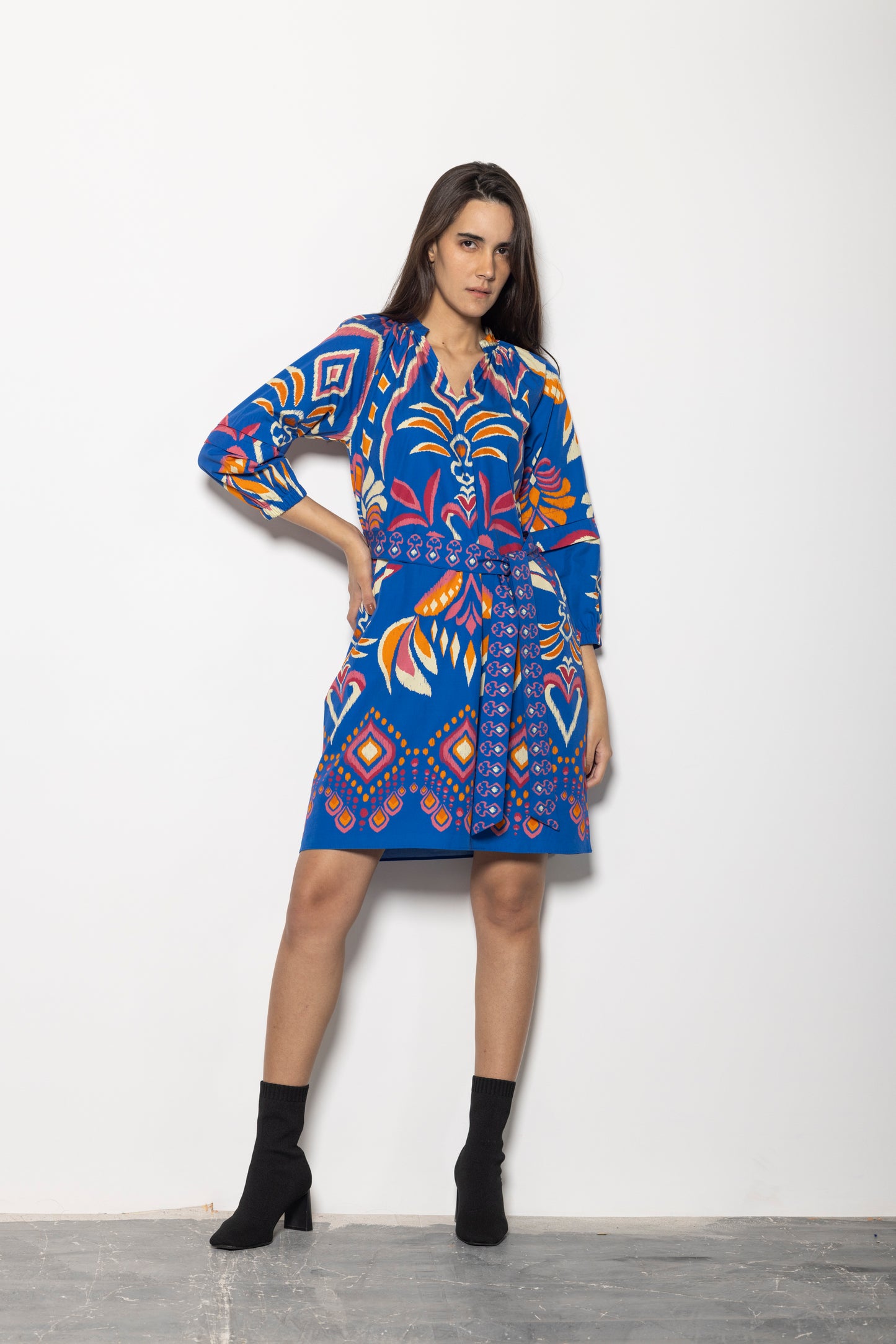 COBALT IKAT GIA DRESS