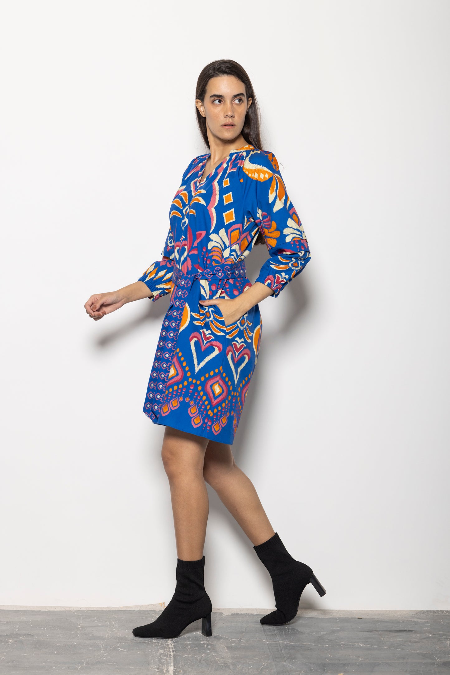 COBALT IKAT GIA DRESS