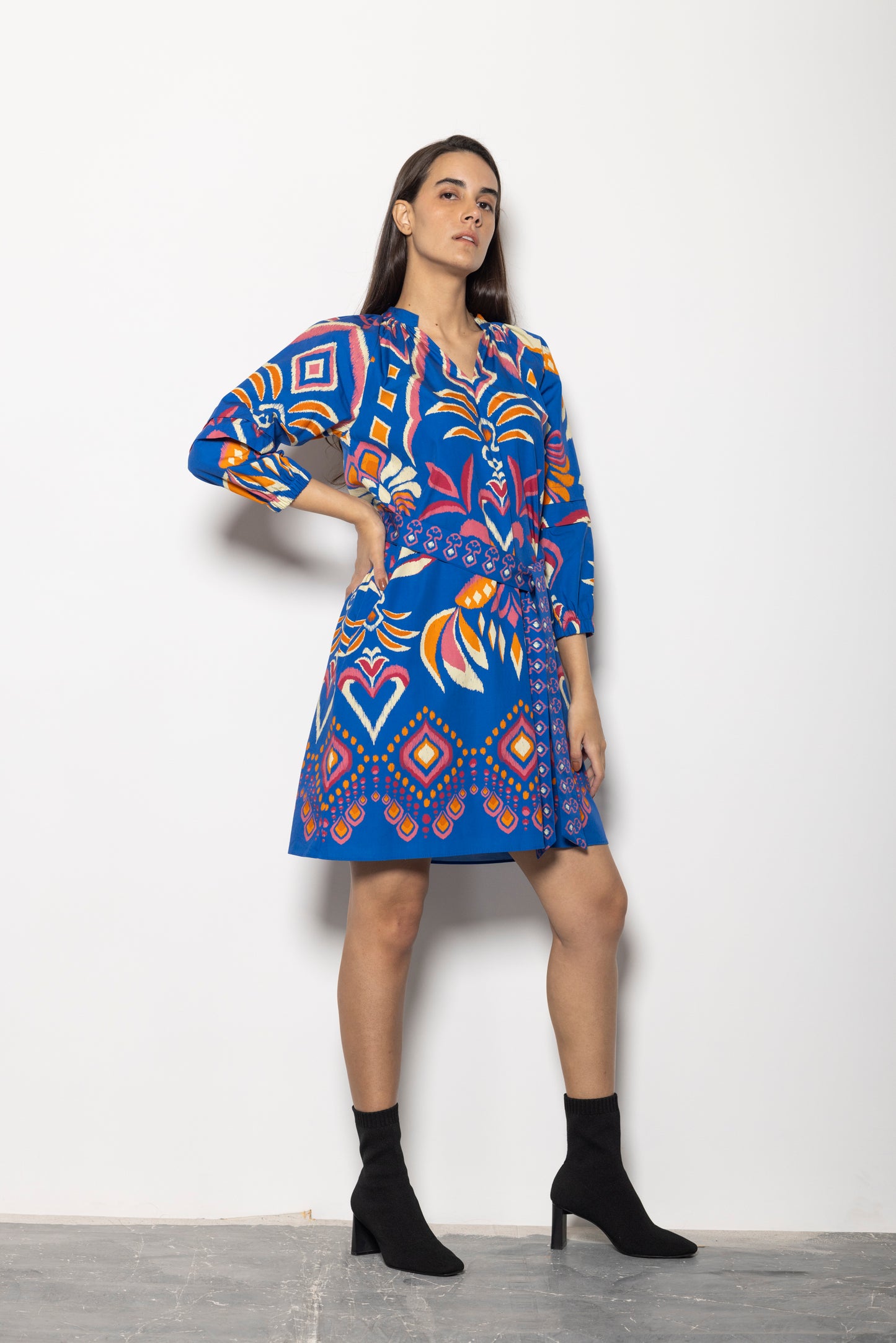 COBALT IKAT GIA DRESS