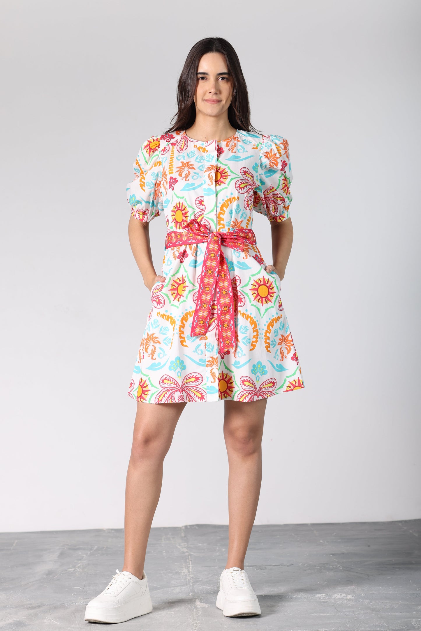 GEO PALMS SKYLA DRESS