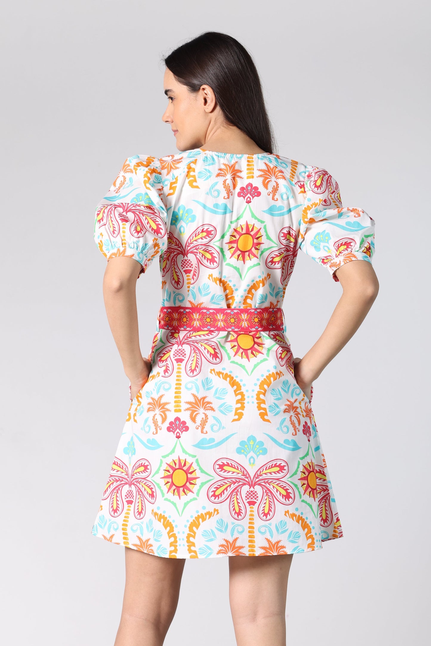 GEO PALMS SKYLA DRESS