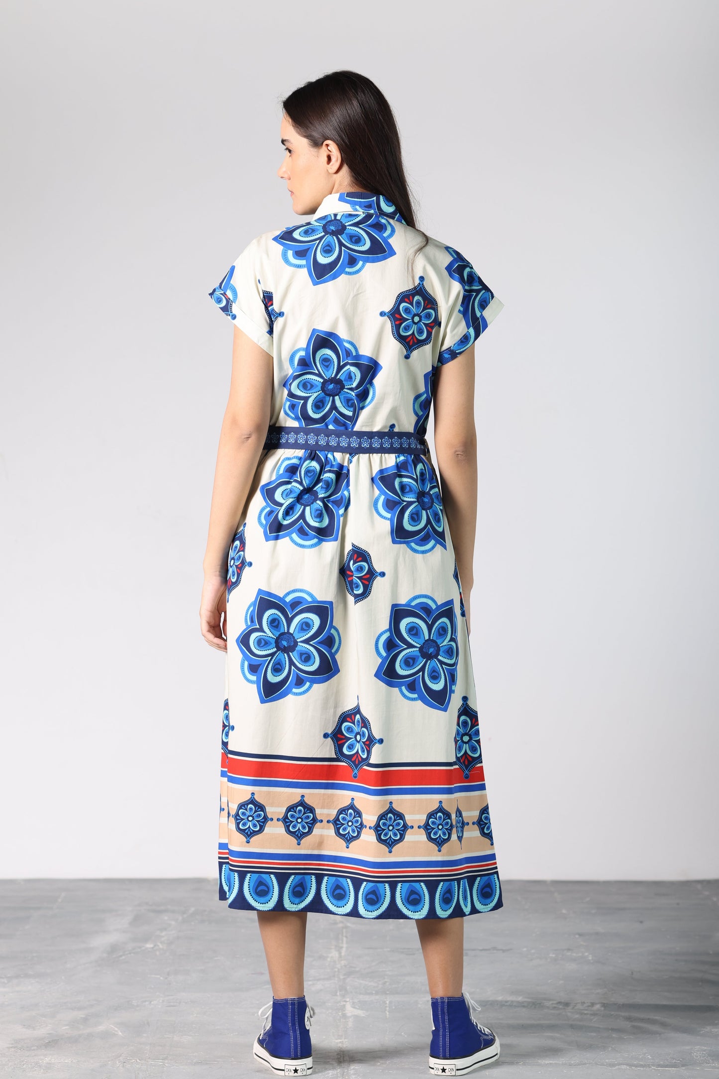 GEOMETRIC FLORALS RYLIE DRESS