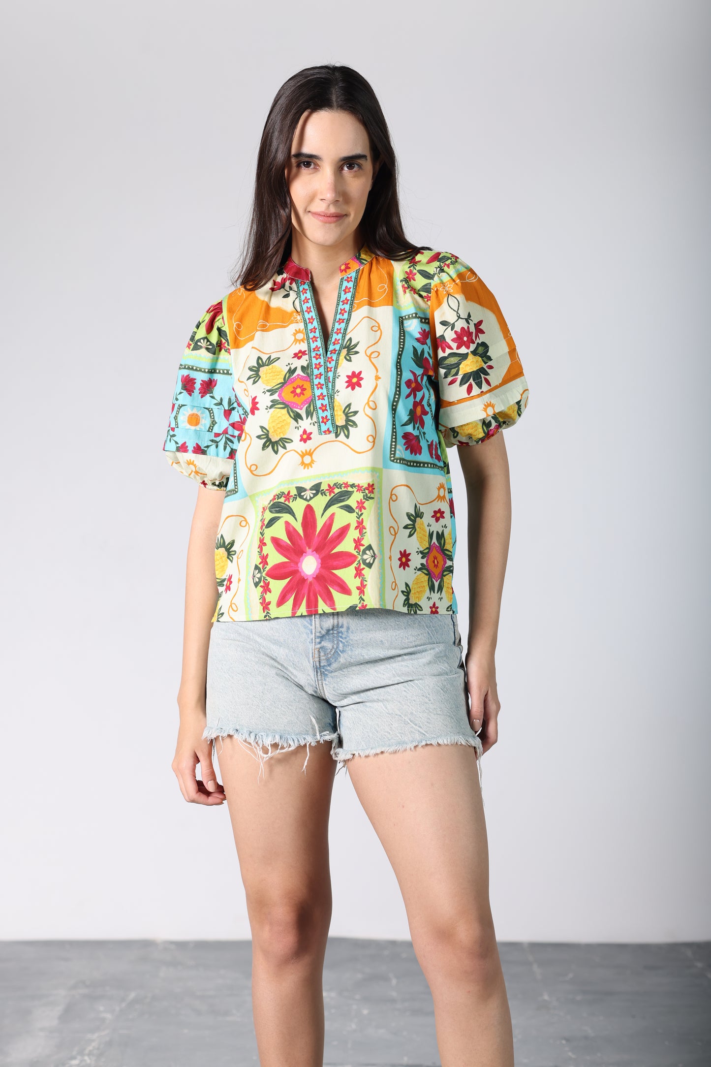 PATCHWORK RAYA TOP