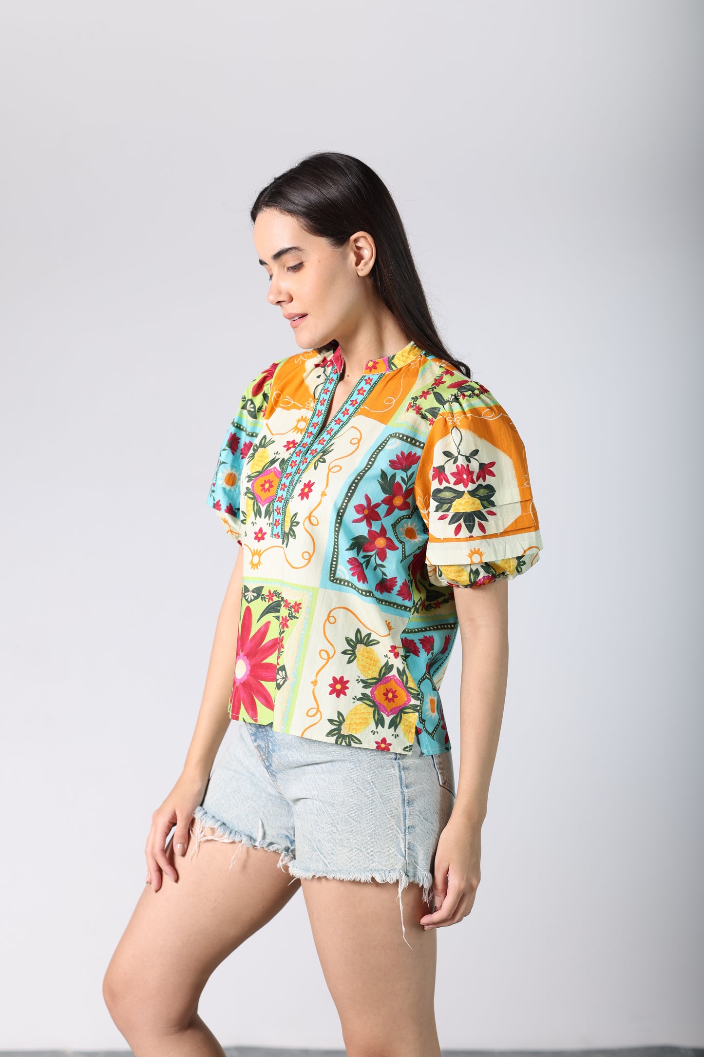 PATCHWORK RAYA TOP