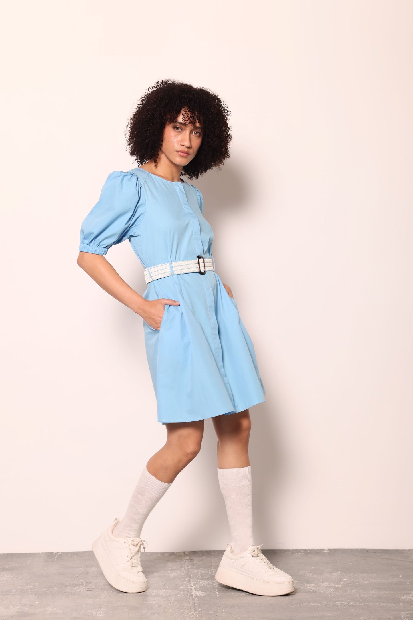 CAROLINA BLUE NYLA DRESS