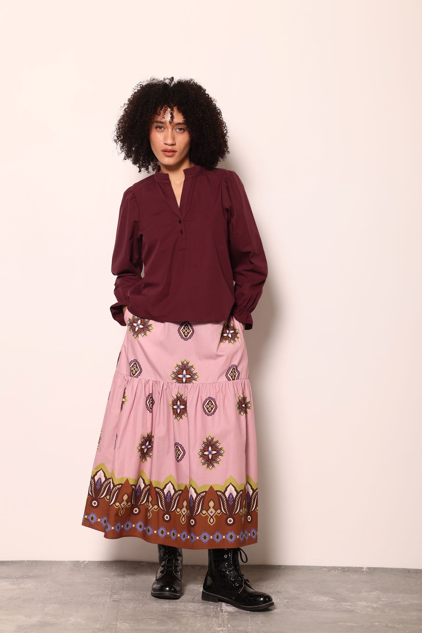 FLORAL MOTIFS ADA SKIRT