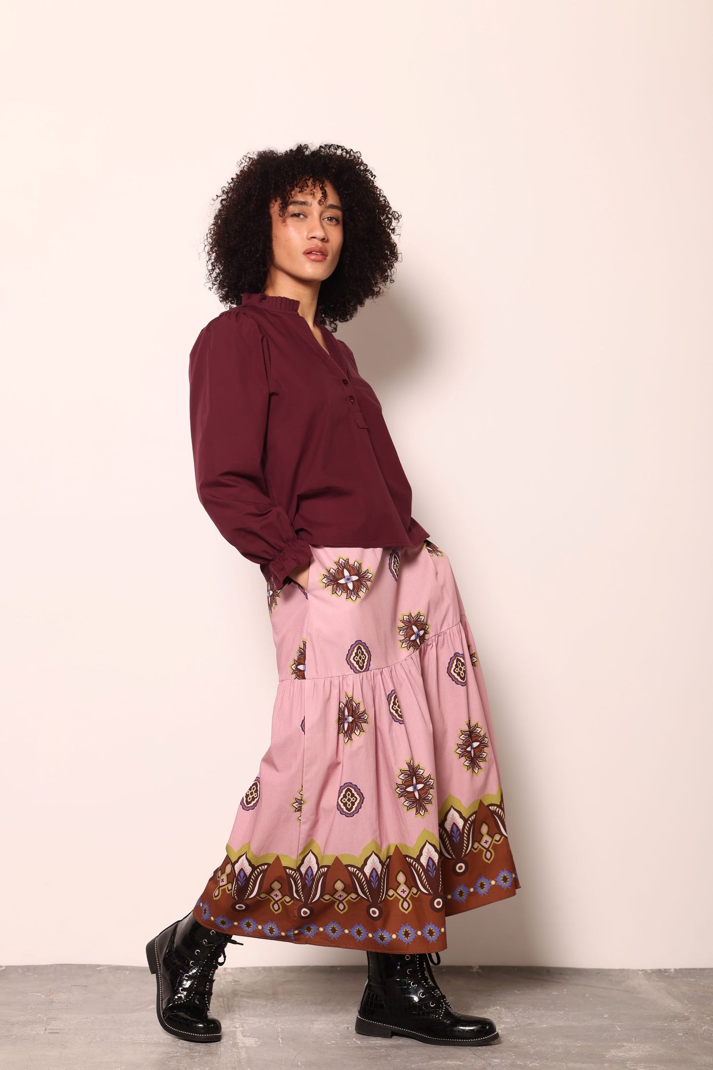 FLORAL MOTIFS ADA SKIRT