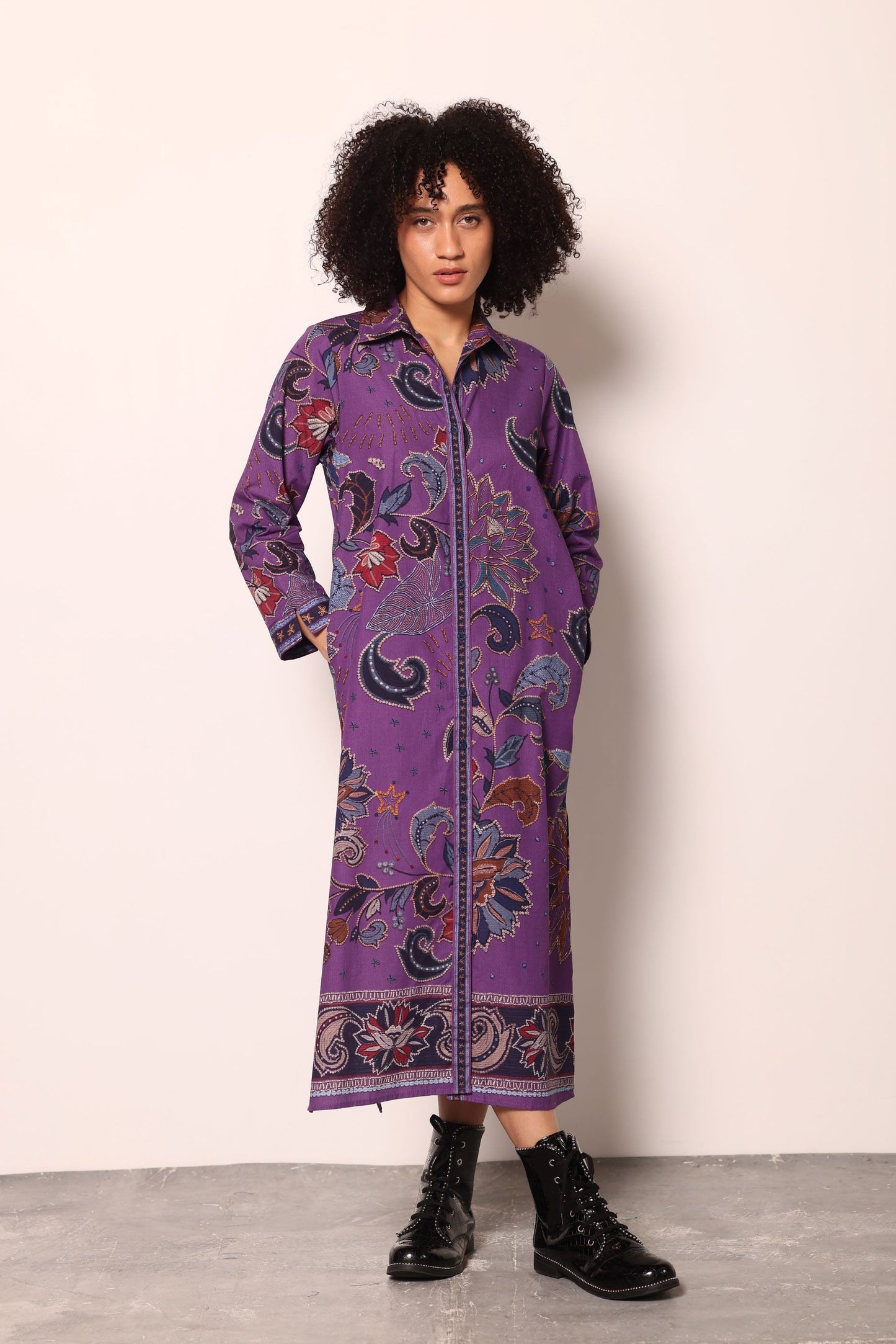 PURPLE SPARKLE ELIZA DRESS