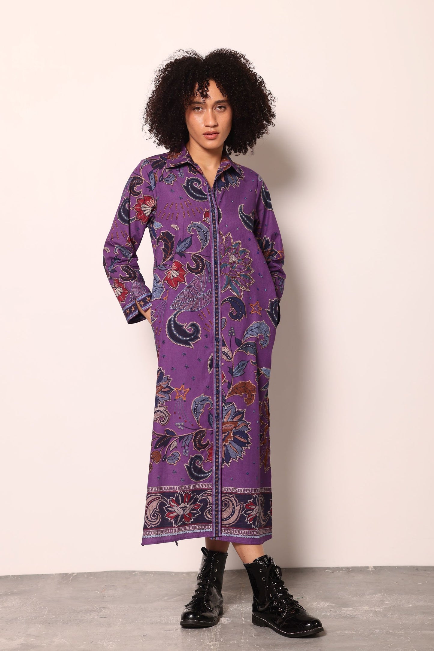 PURPLE SPARKLE ELIZA DRESS