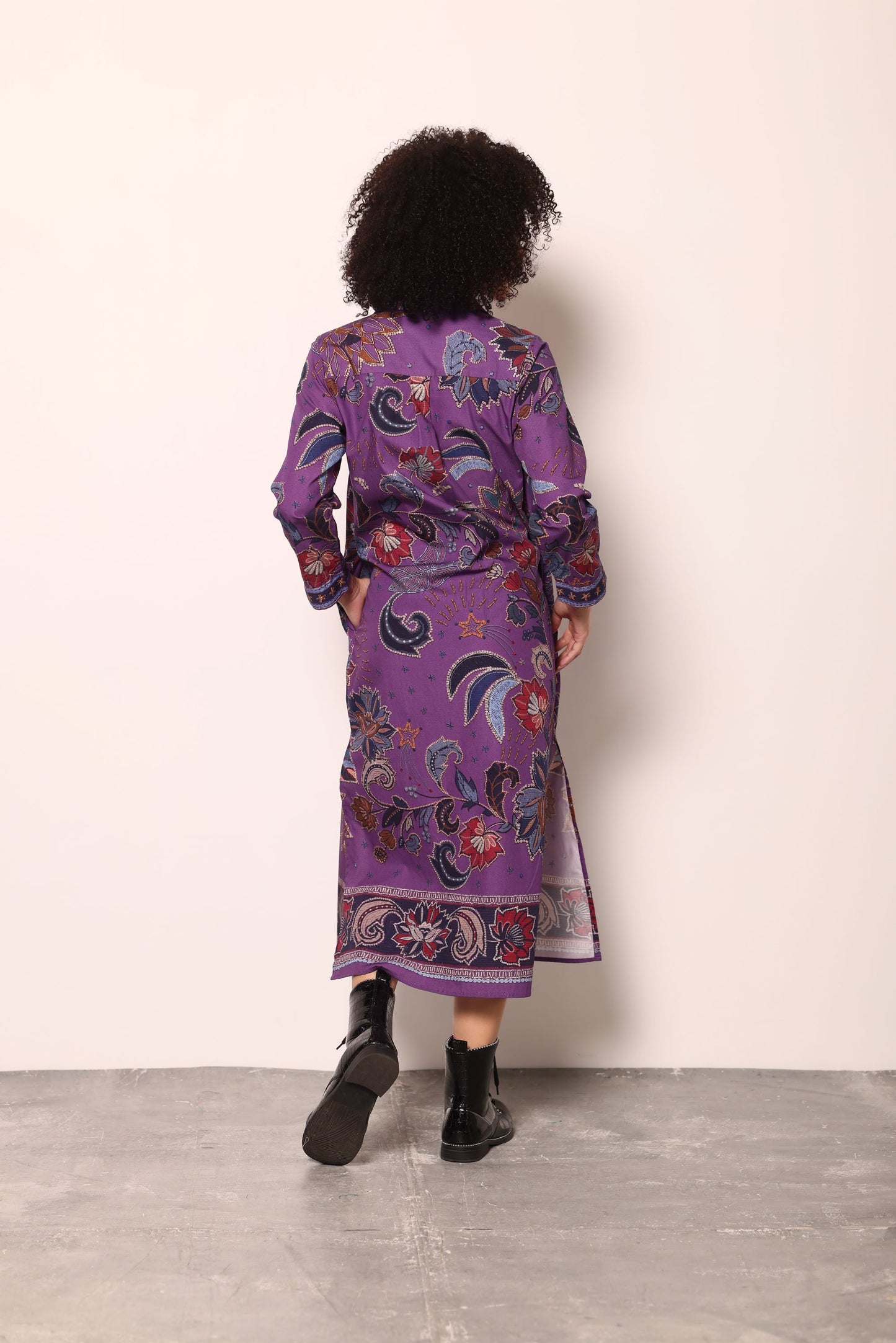 PURPLE SPARKLE ELIZA DRESS