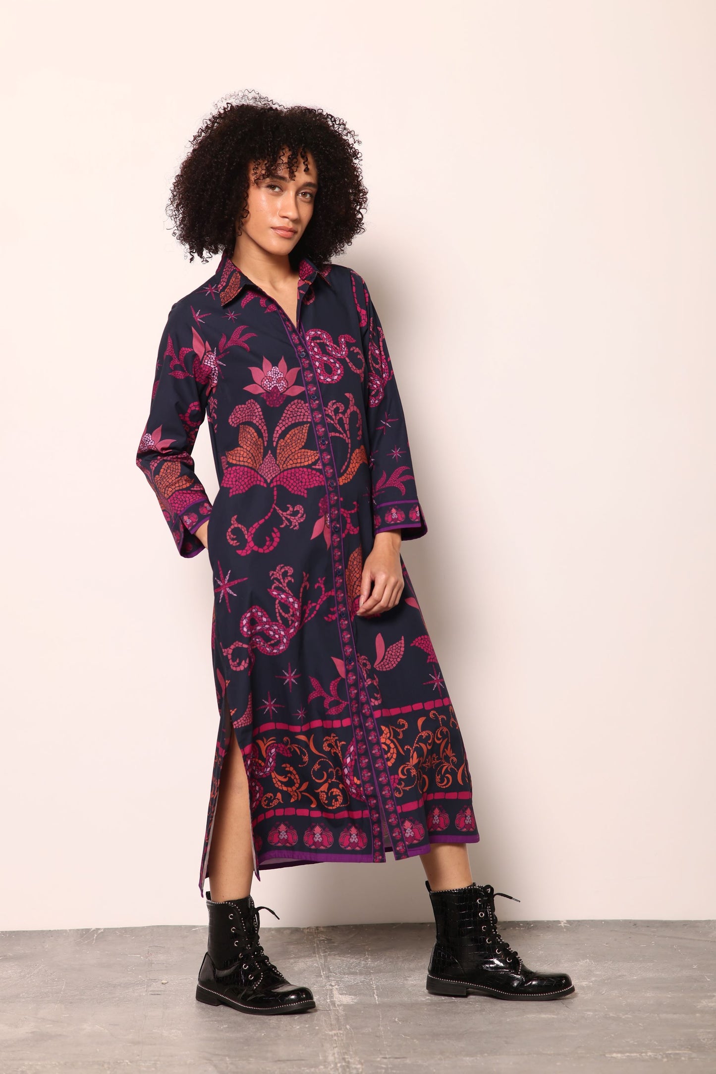 MIDNIGHT MOSAIC ELIZA DRESS