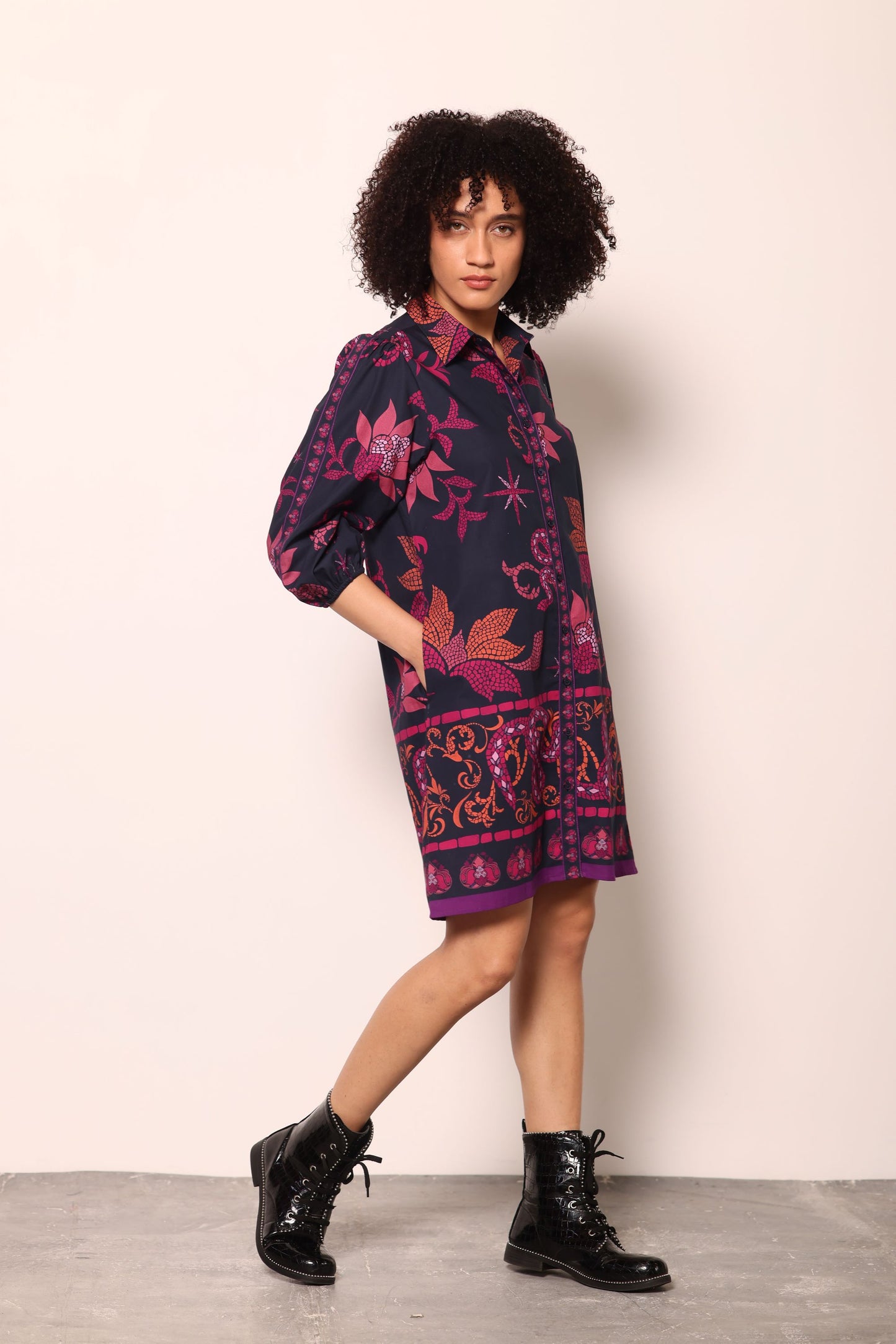 MIDNIGHT MOSAIC AVA DRESS