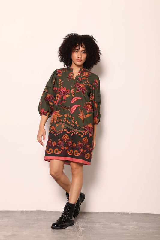 OLIVE TRAILS FREYA DRESS