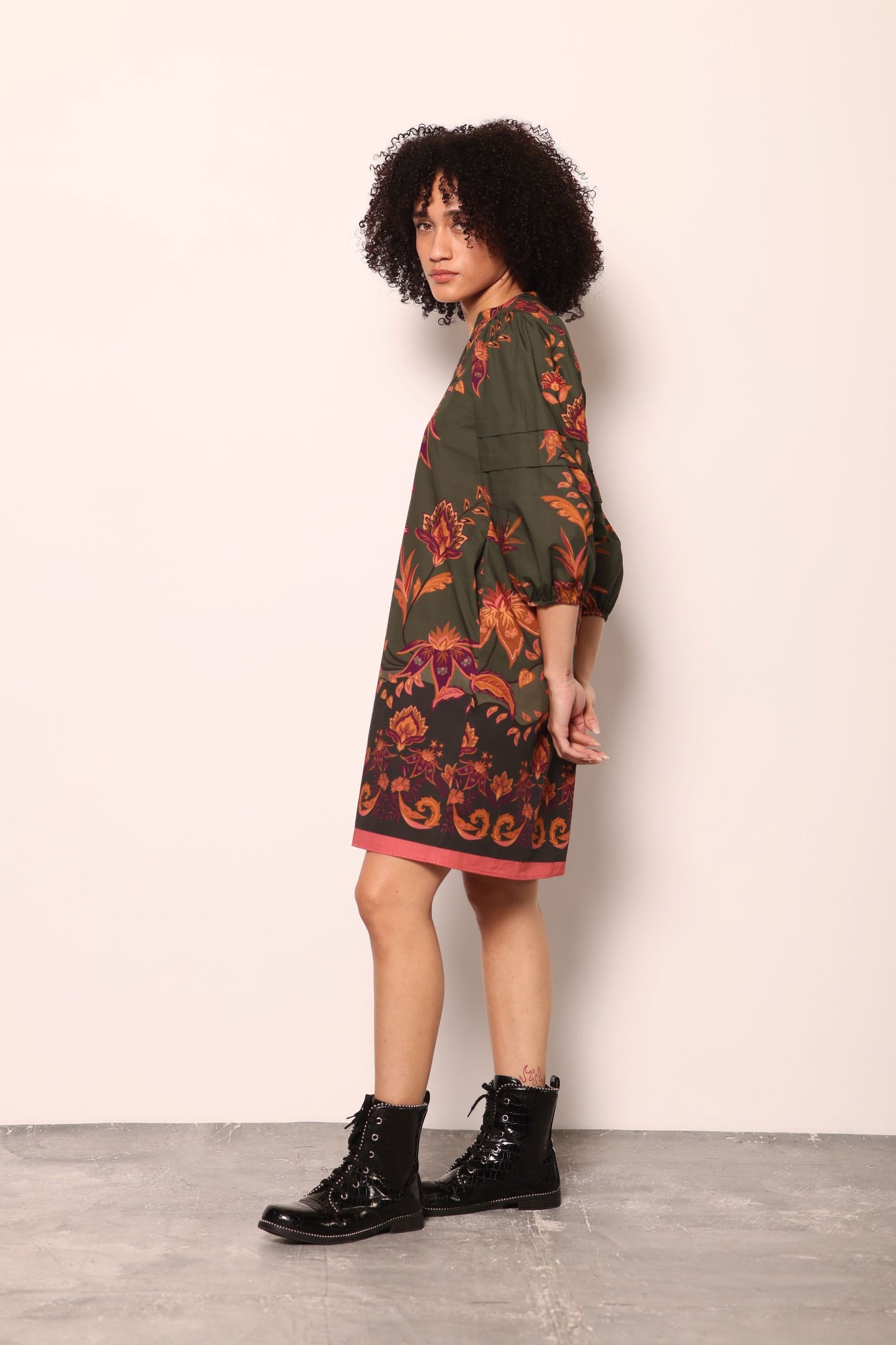 OLIVE TRAILS FREYA DRESS