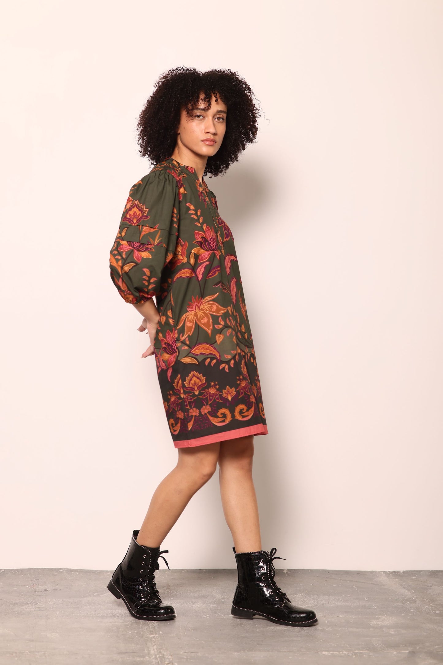 OLIVE TRAILS FREYA DRESS