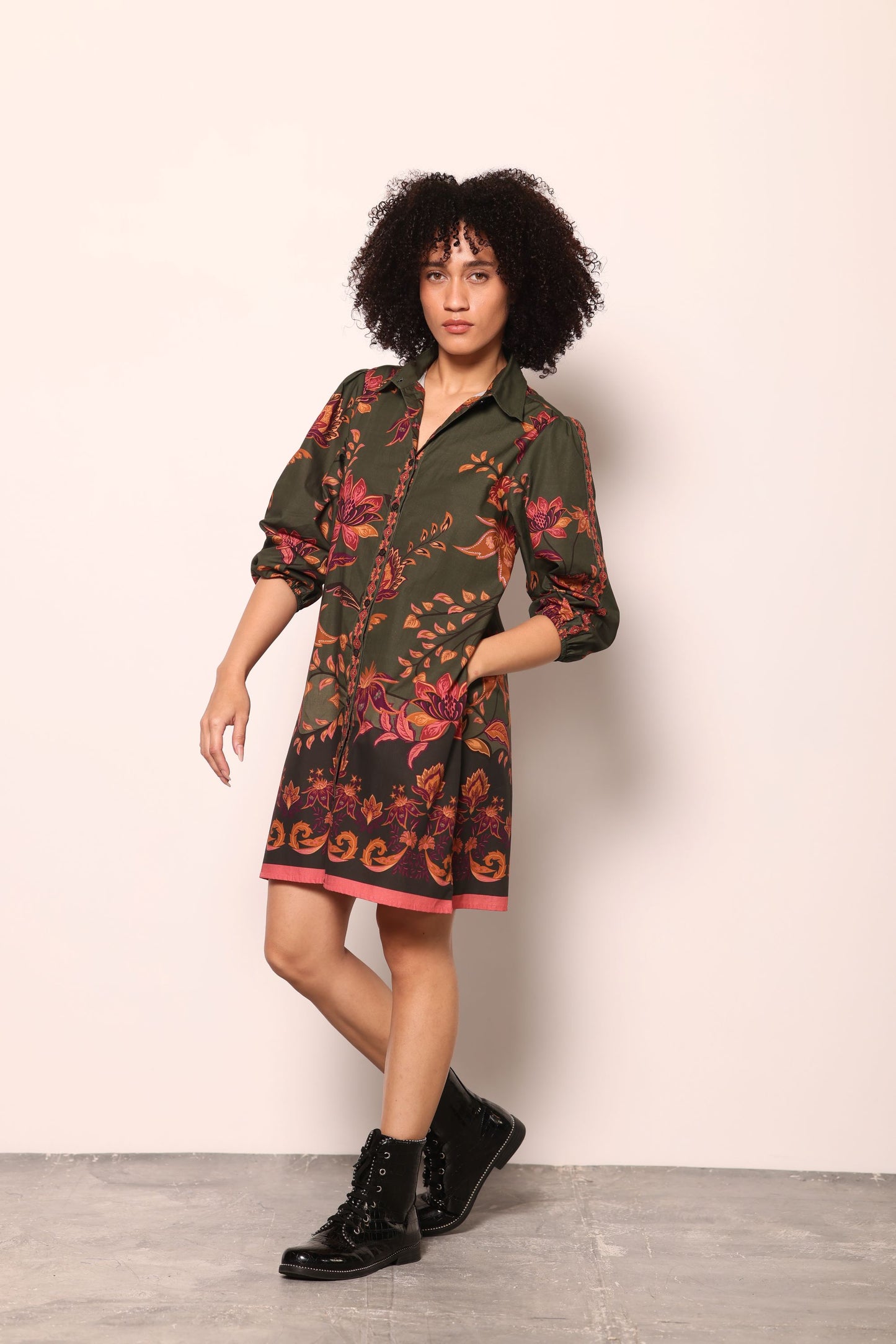 OLIVE TRAILS AVA DRESS