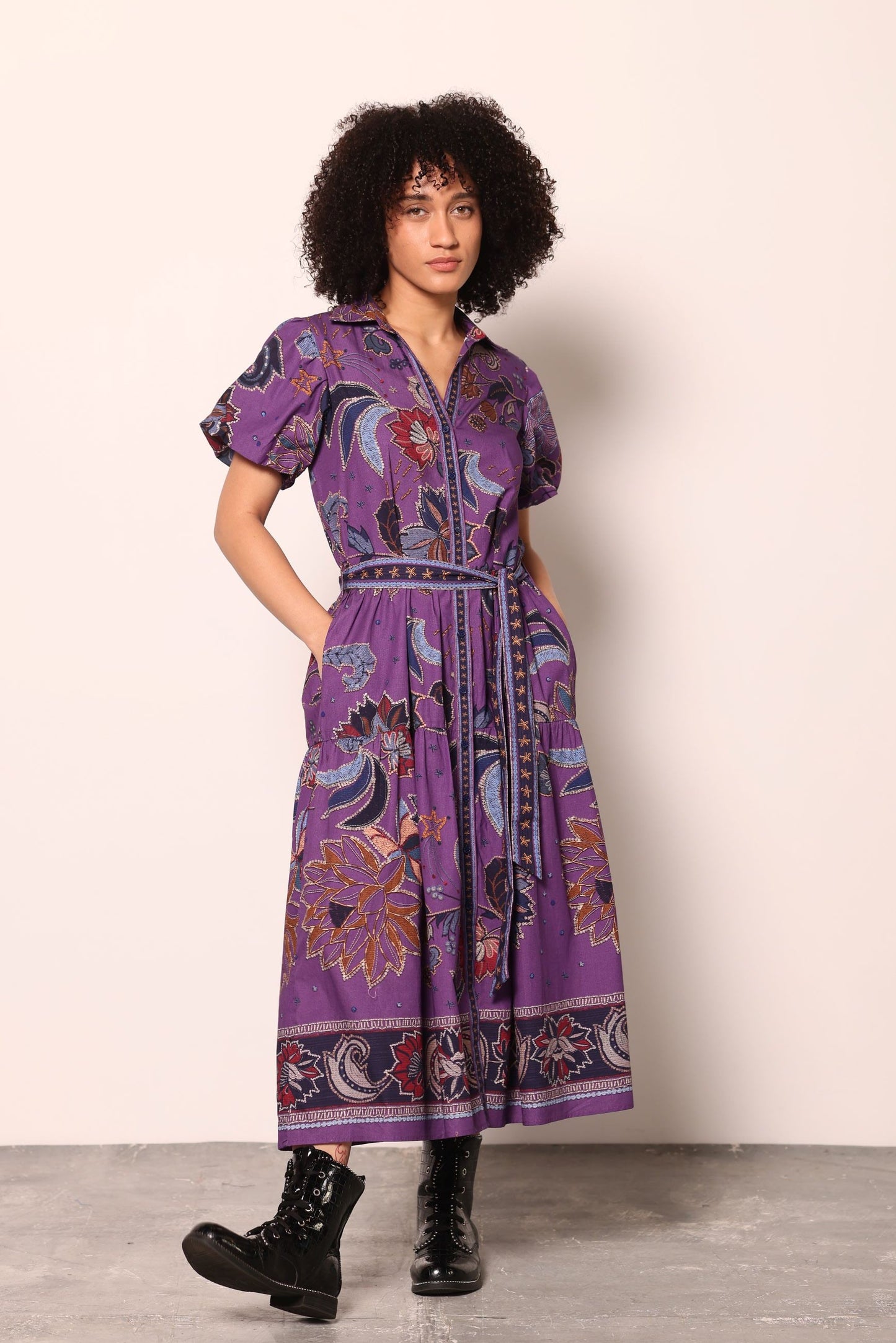 PURPLE SPARKLE DELLA DRESS