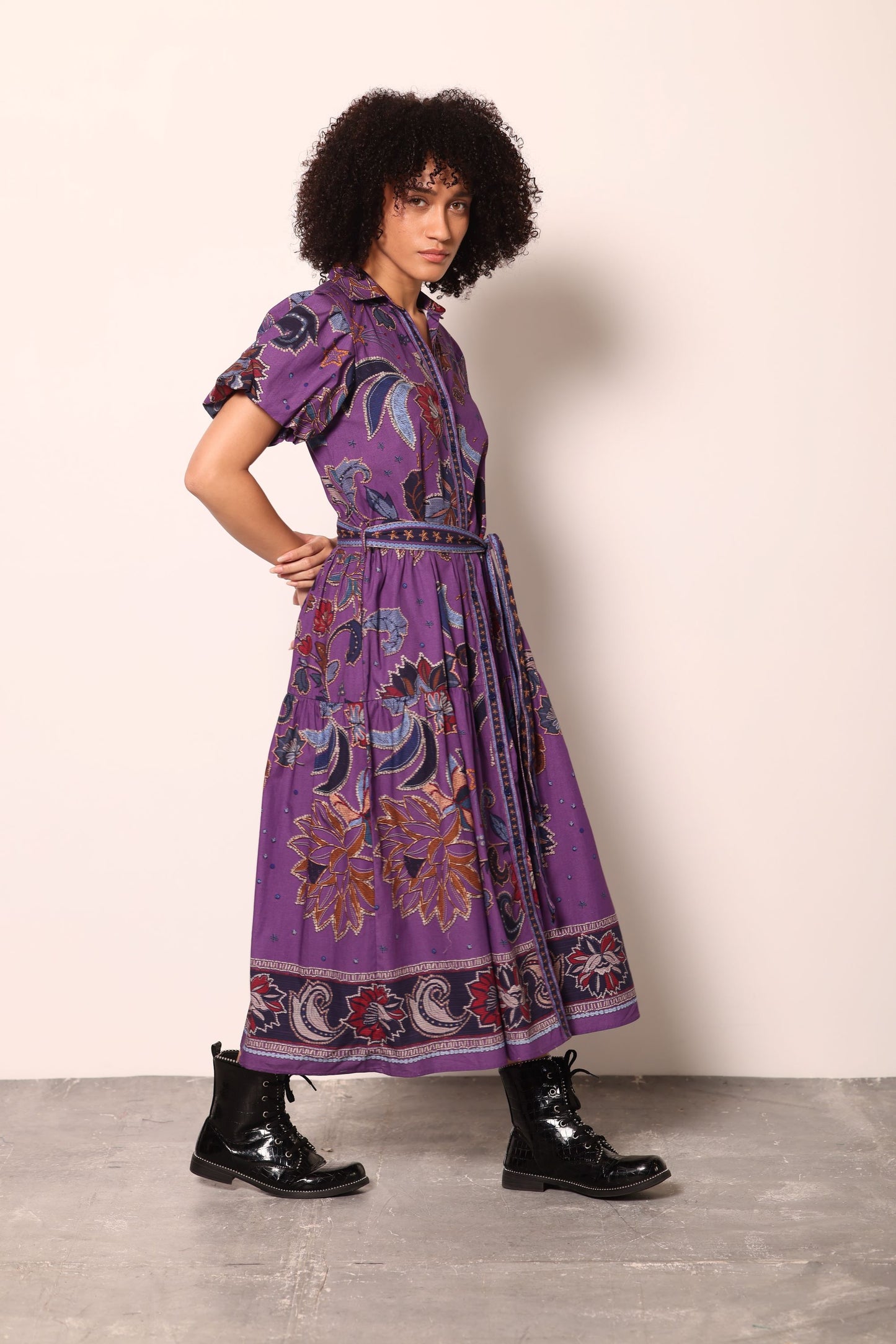 PURPLE SPARKLE DELLA DRESS