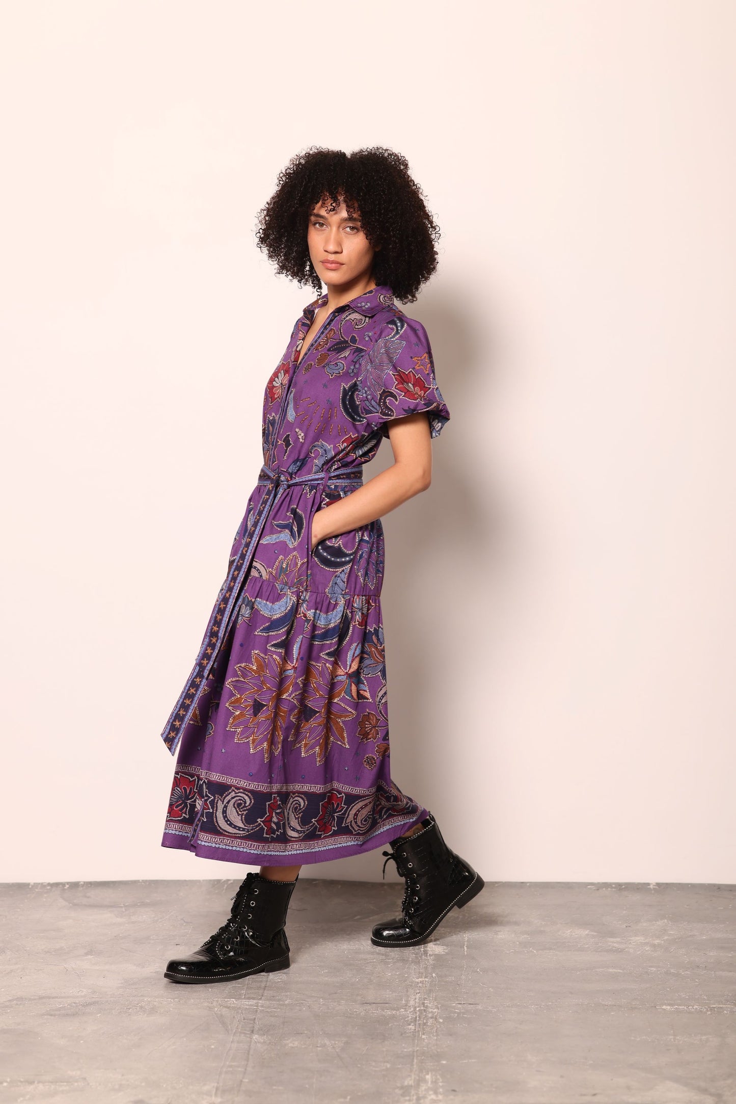 PURPLE SPARKLE DELLA DRESS