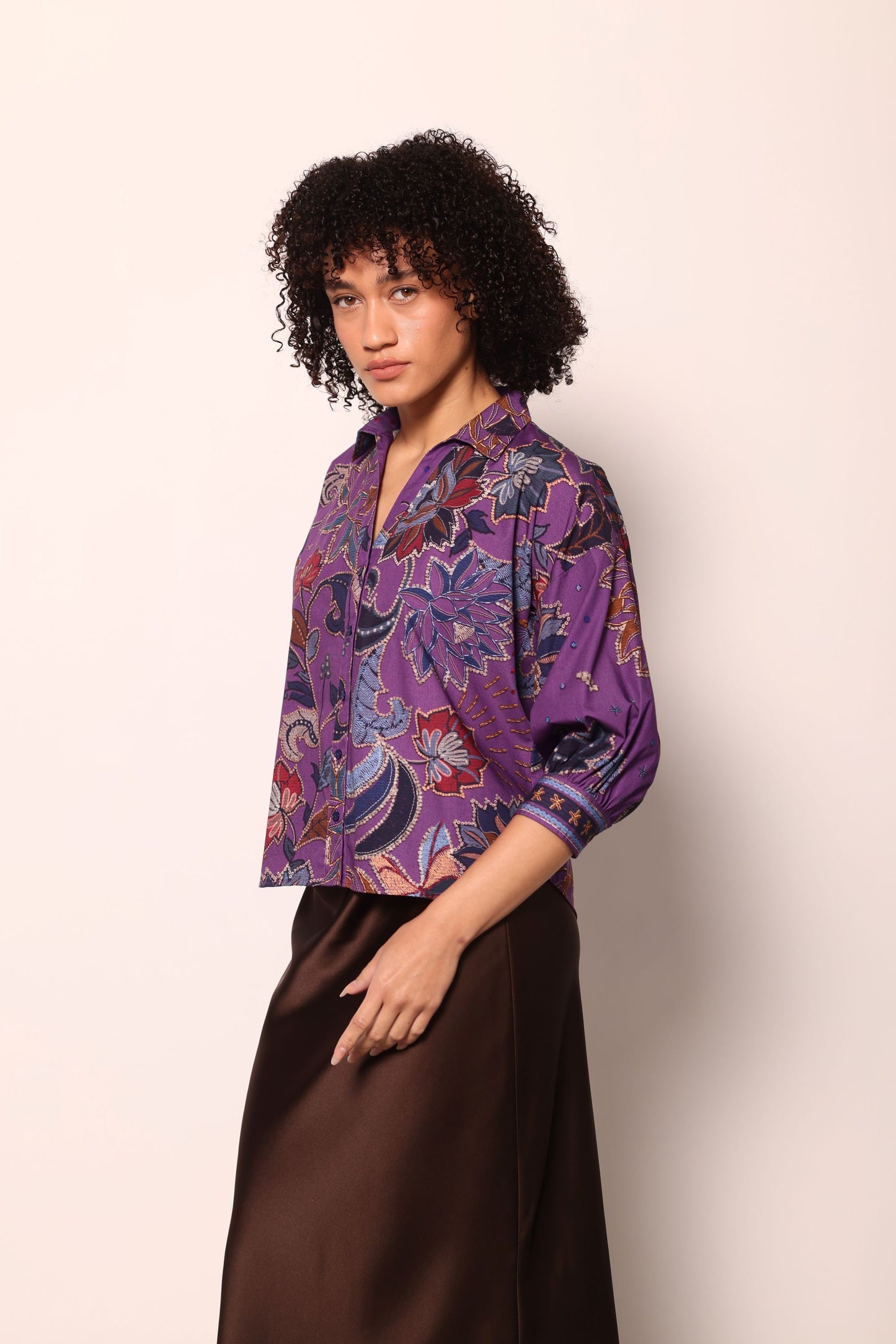 PURPLE SPARKLE ELSA TOP