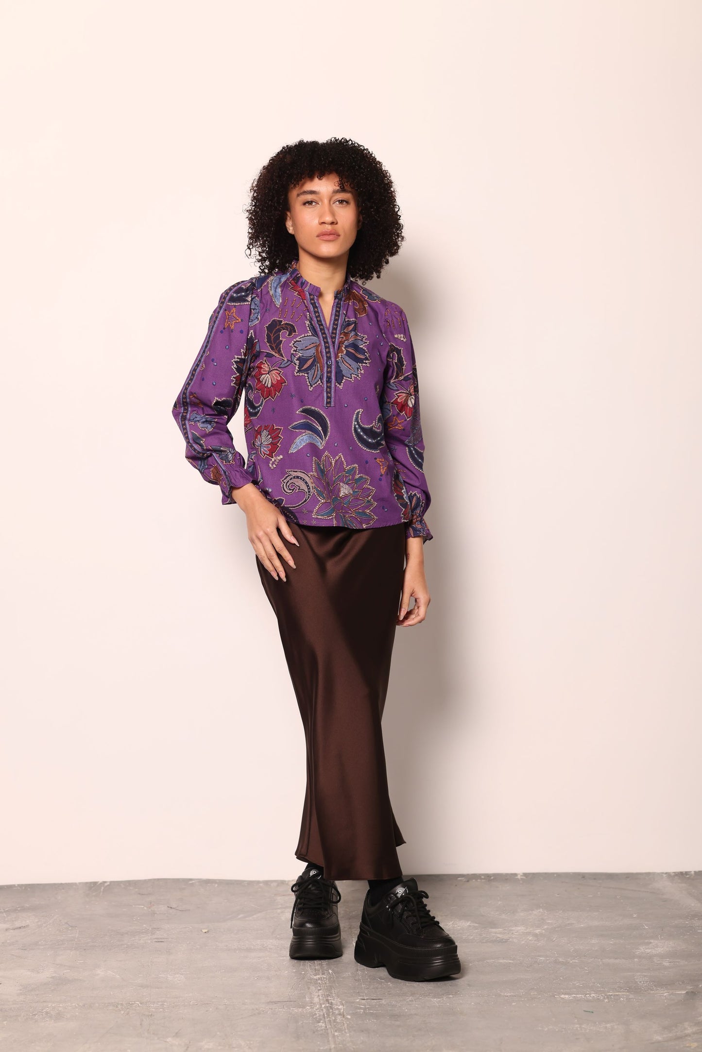 PURPLE SPARKLE ASHLEY TOP