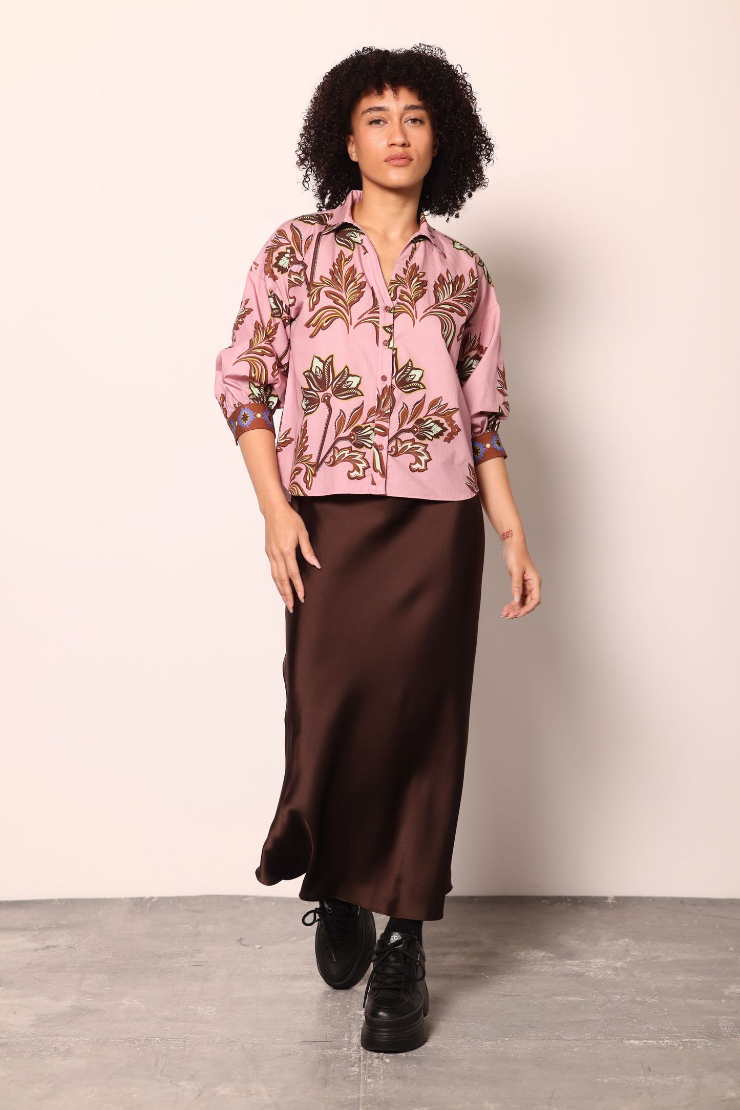 FLORAL MOTIFS ELSA TOP