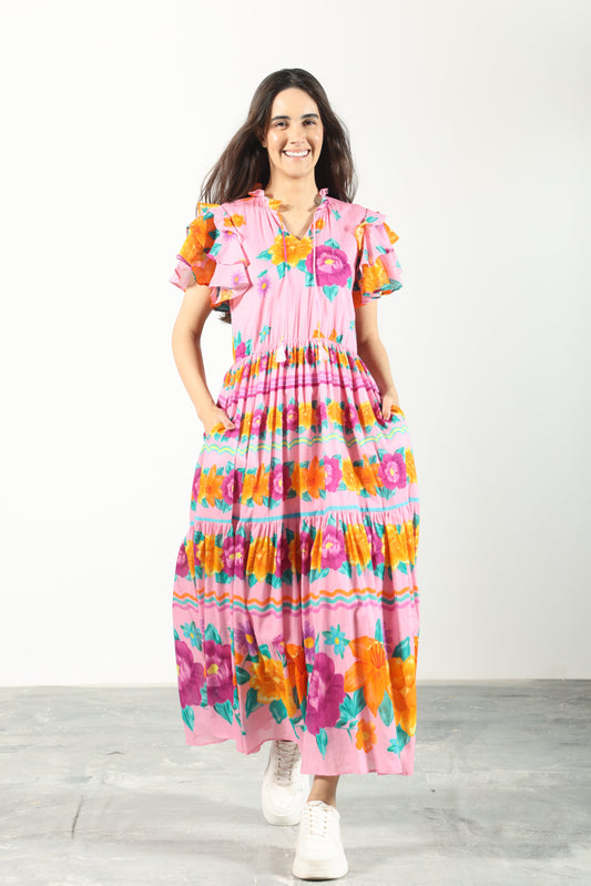LILAC BLOOM STELLA DRESS