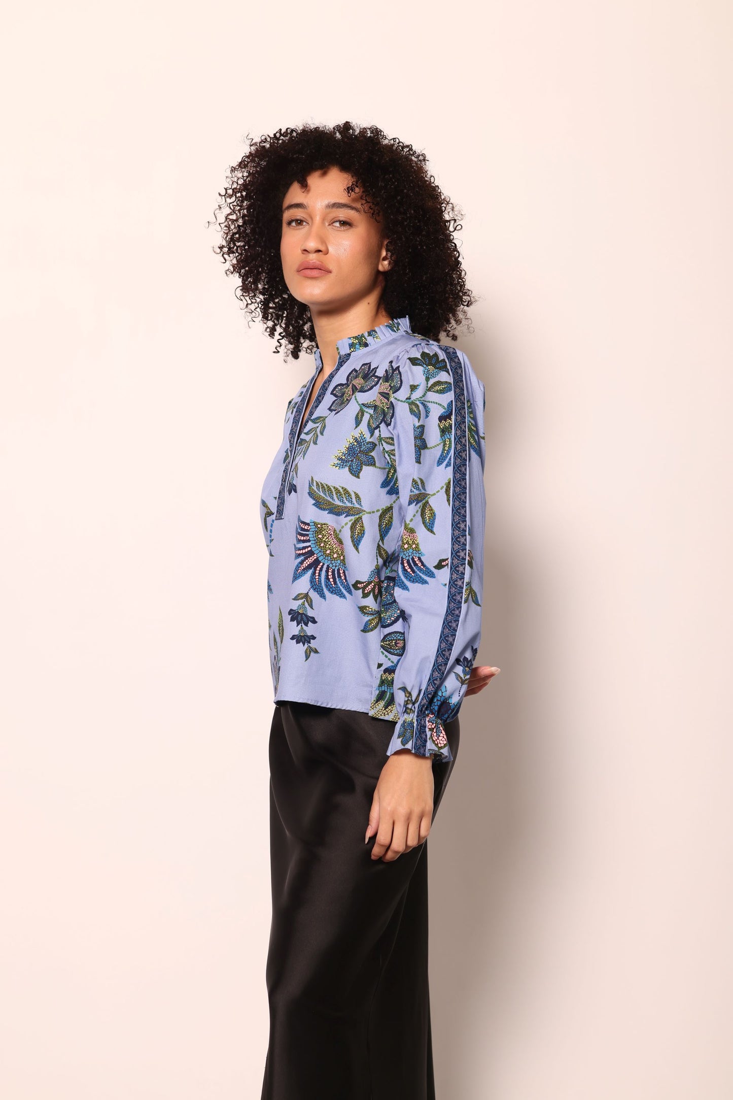 PERIWINKLE MOSAIC ASHLEY TOP