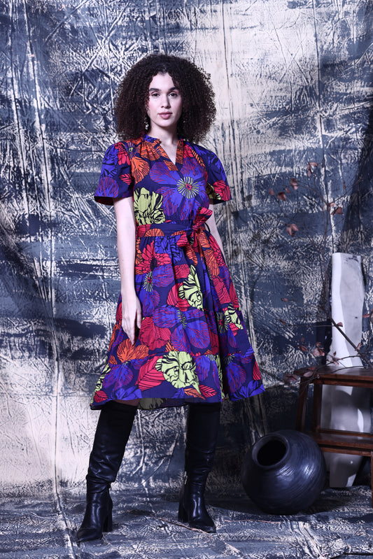 MIDNIGHT GARDEN YARA DRESS