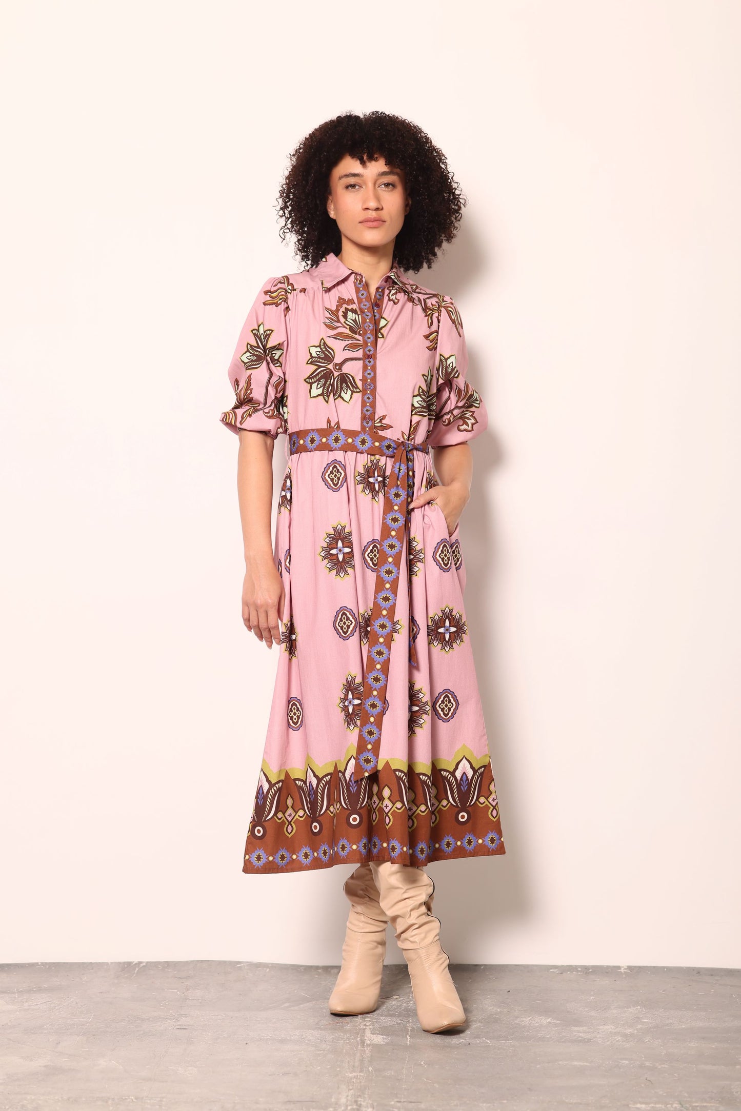 FLORAL MOTIFS REMI DRESS