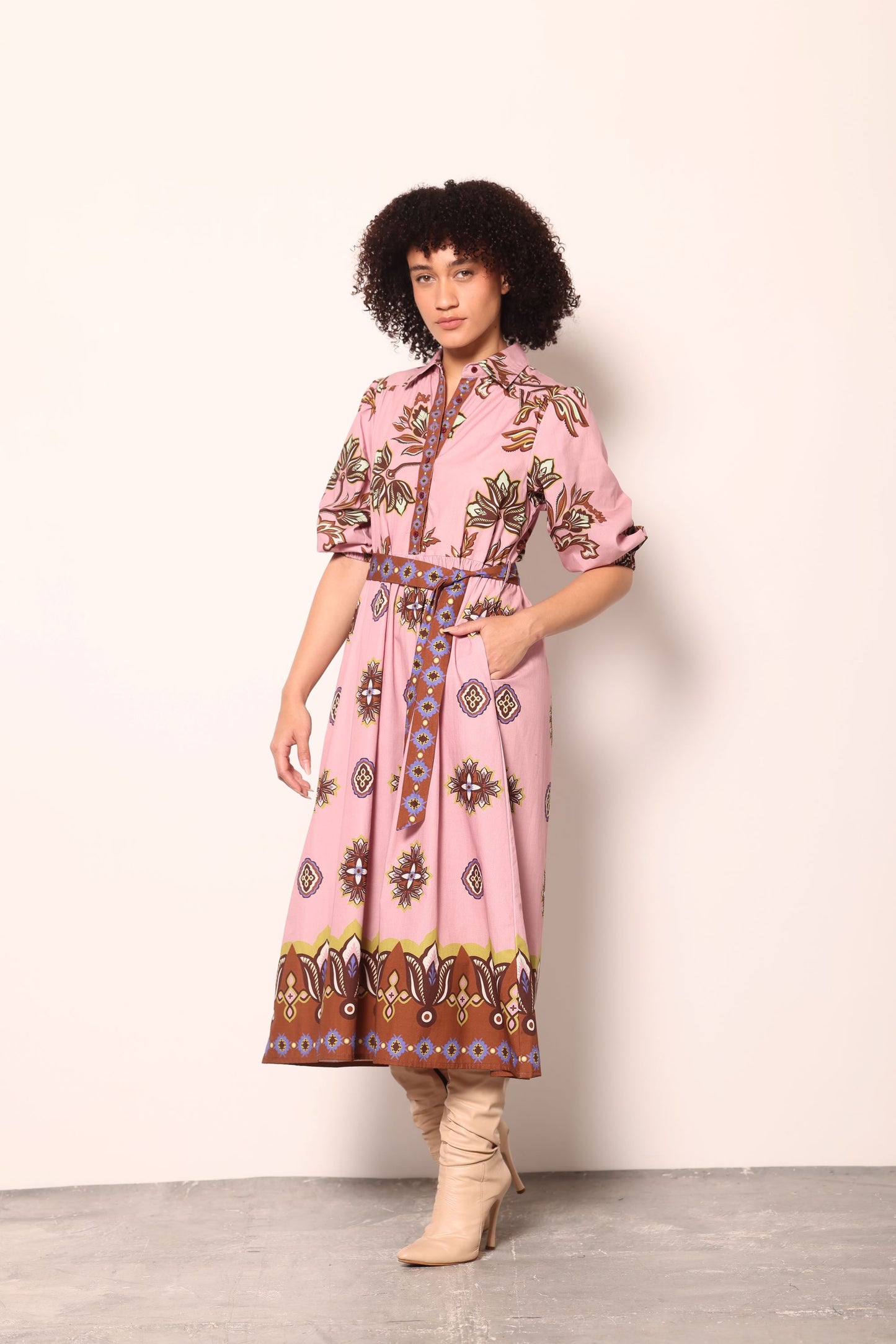 FLORAL MOTIFS REMI DRESS