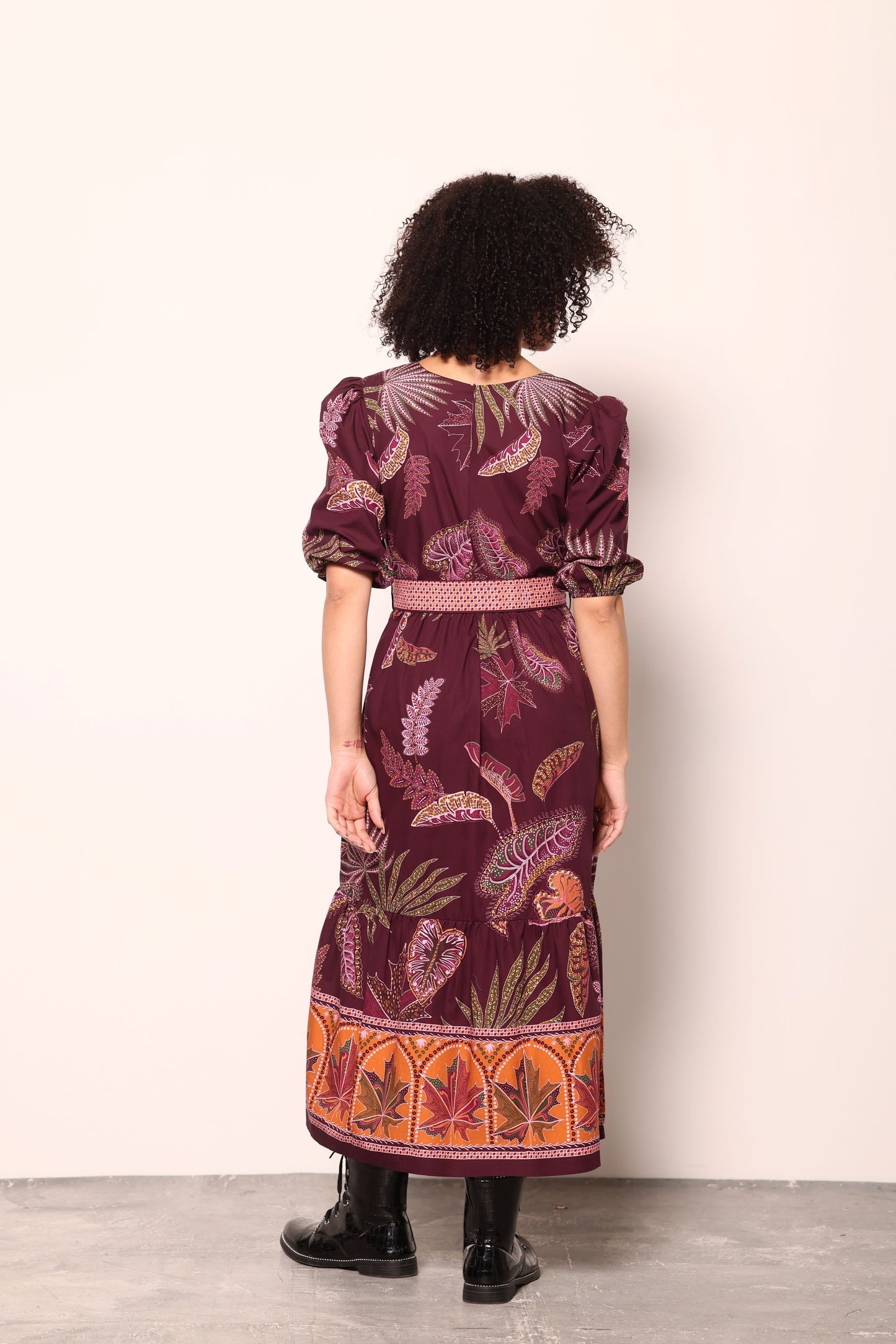 WINE FLORA ASHLEY TOP