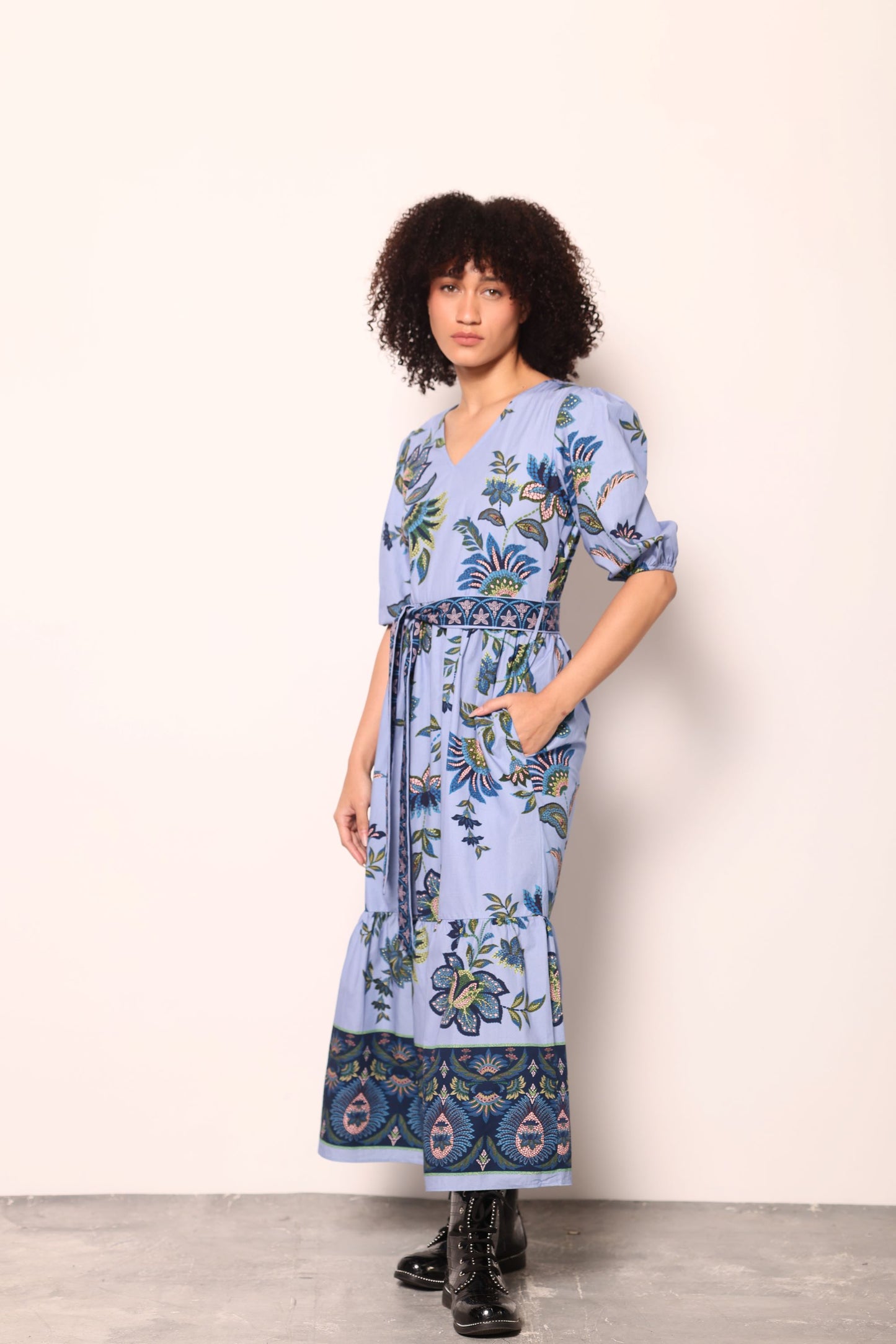PERIWINKLE MOSAIC MOLLY DRESS