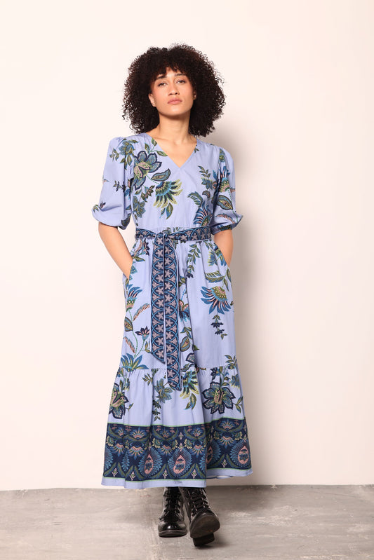 PERIWINKLE MOSAIC MOLLY DRESS