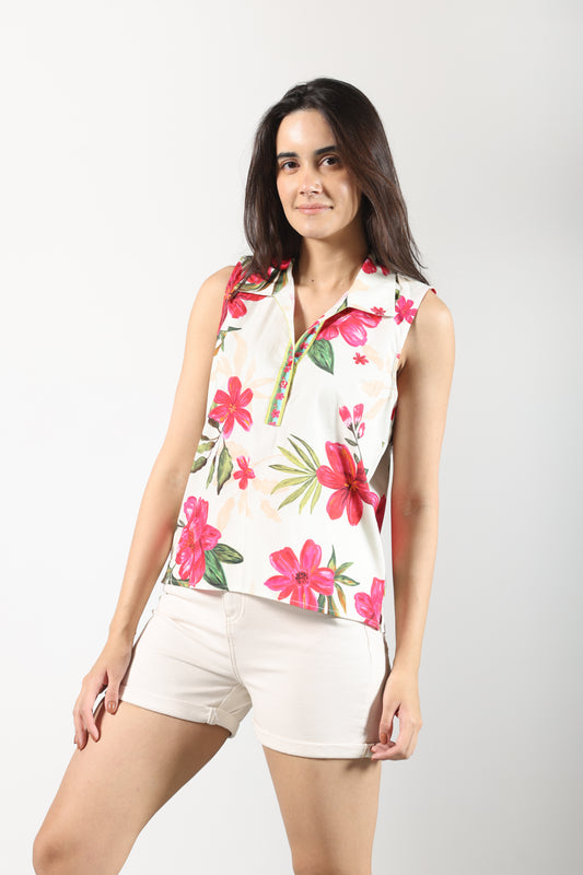 SUMMER BLOOM SKY TOP
