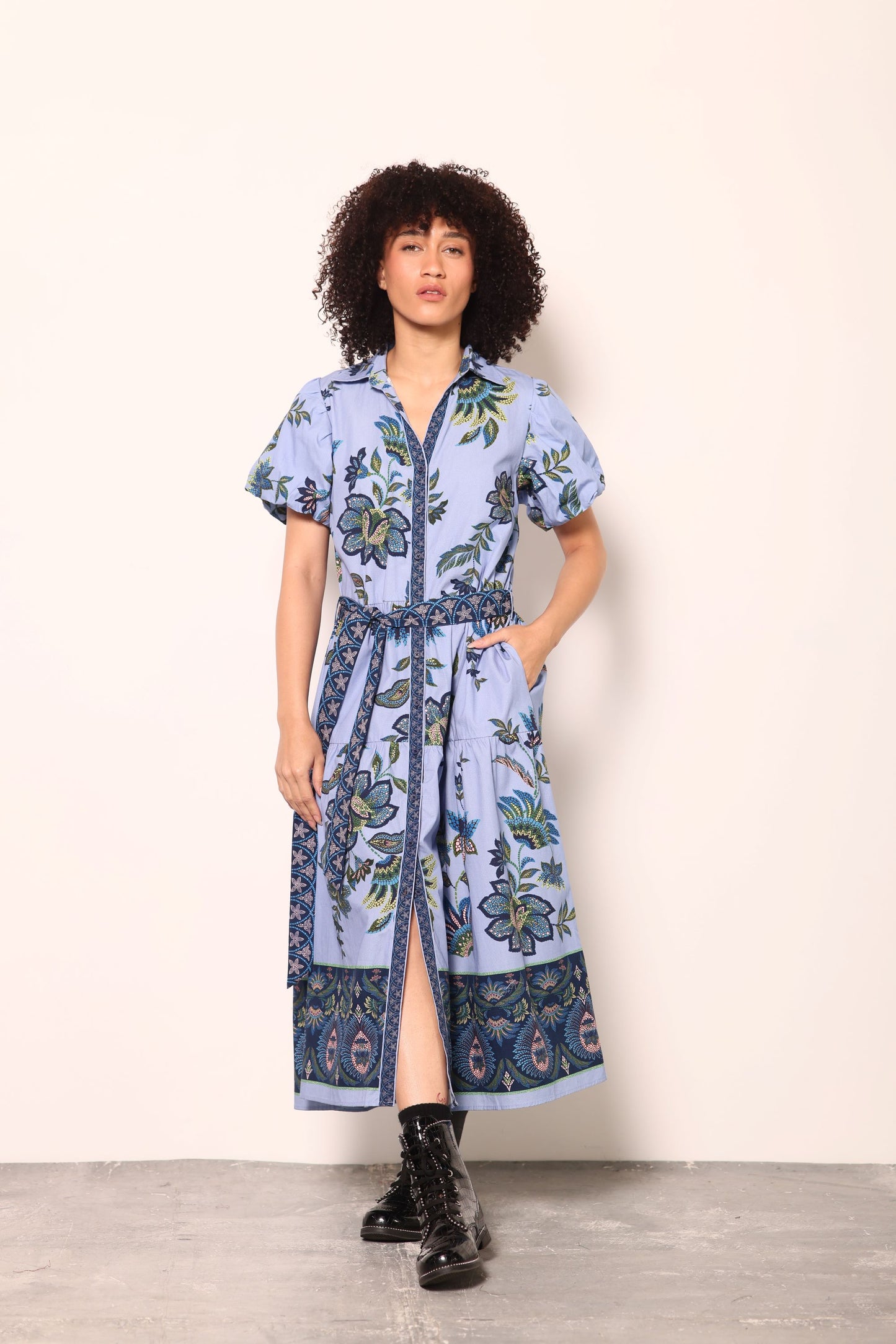 PERIWINKLE MOSAIC DELLA DRESS