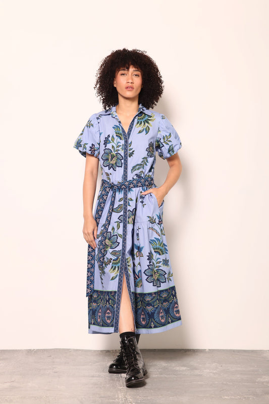 PERIWINKLE MOSAIC DELLA DRESS