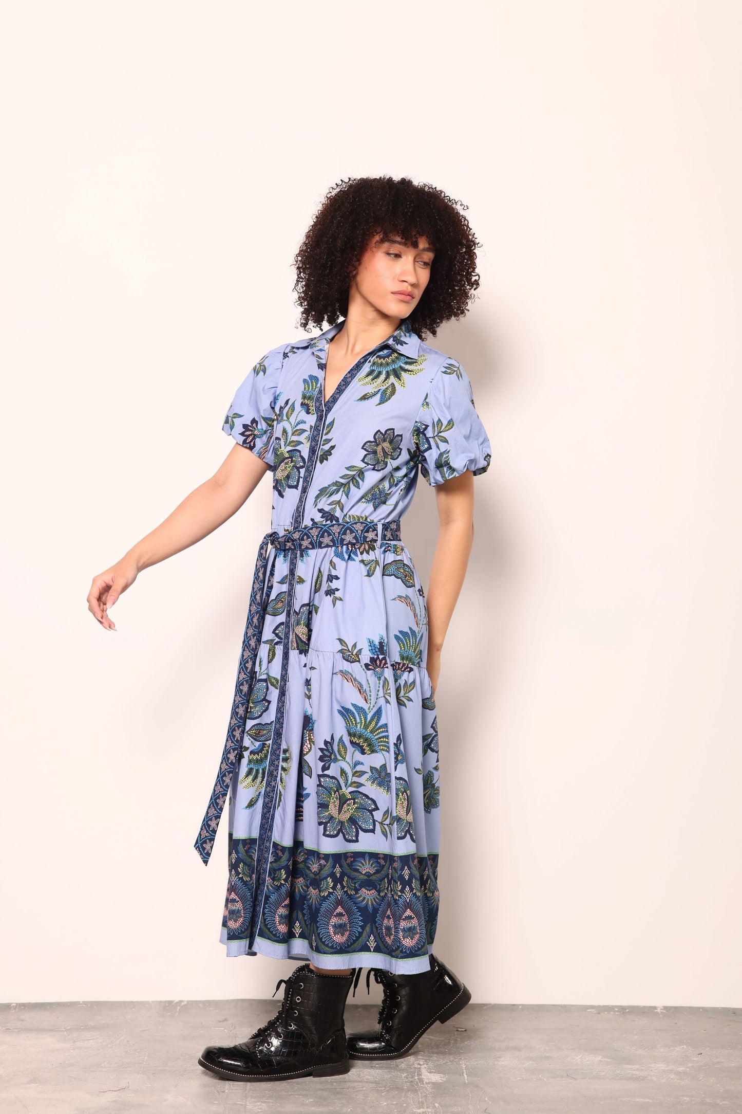 PERIWINKLE MOSAIC DELLA DRESS